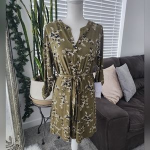 Stitch Fix Daniel Rainn Harlow Shirt Knit Dress Size Large. New. Olive shirt du